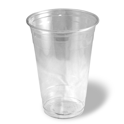 PET Clear Cold Cup 24 oz - Recyclable #1 Plastic - 600 ct